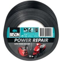 Bison Power repair tape zwart 50meter x 4.8cm
