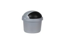 Curver Roll Bullet Bin 10 liter zilver/zwart Ø24,5x39cm