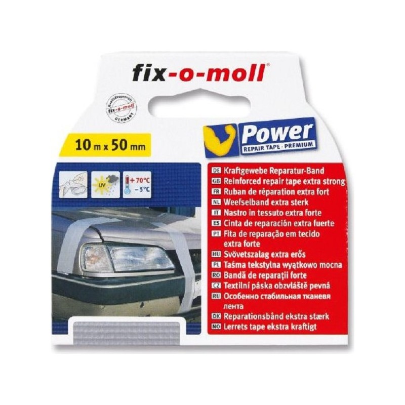 Fix-o-moll Ruban de soie gris 10mx50mm