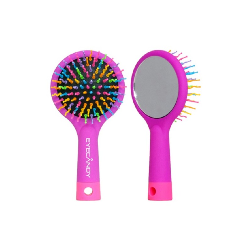 Haarborstel Rainbow Volume Brush met spiegeltje