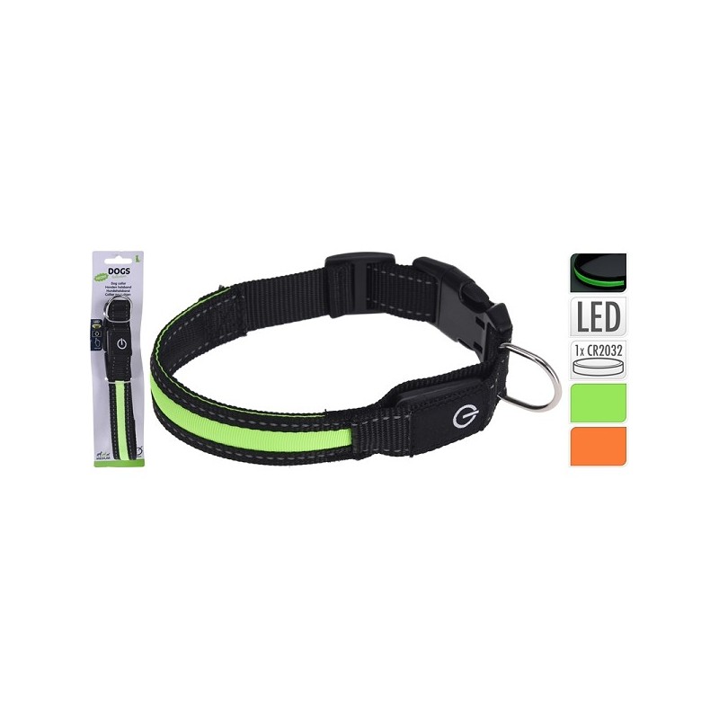 Collier pour chien avec LED 65x35x275mm