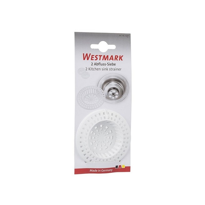 Crépine de vidange Westmark plastique 2 pièces Ø70mm x10mm