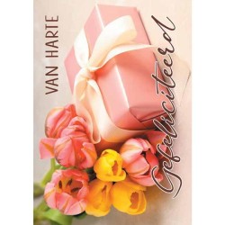 Cartes de vœux Félicitations paquet de fleurs de 10 pièces avec enveloppe