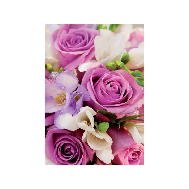 Cartes de voeux paquet de fleurs vierges de 10 pièces avec enveloppe