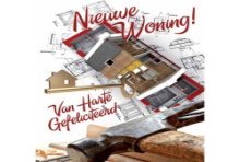 Wenskaarten nieuwe woning pakje a 10 stuks met envelop