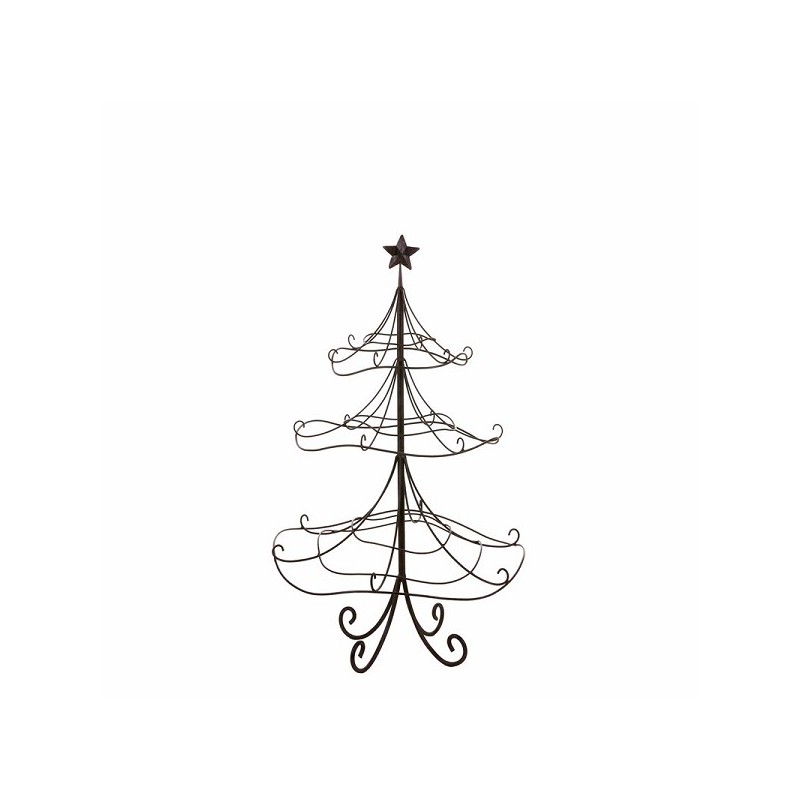 House of Seasons Kerstboom metaadraadl bruin - 60x96cm