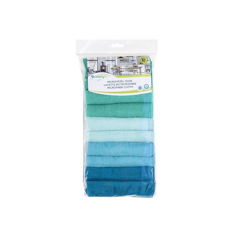 Chiffons en microfibre Starbright 10pcs 32x32cm