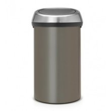 Brabantia poubelle Touch bin 60 litres platine