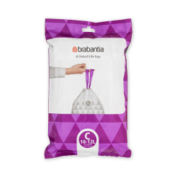 Brabantia perfectFit 10-12 liter vuilniszakken C dispenser pack 40 zakken