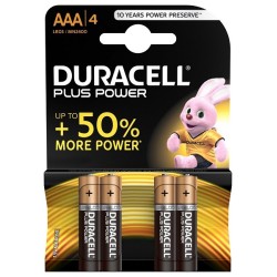 Duracell Plus Power Duralock Alcaline AAA/LR03 blister de 4 pièces