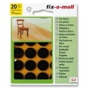 Fix-o-moll Feltglider protecteur de sol dia17mm paquet de 60 pièces