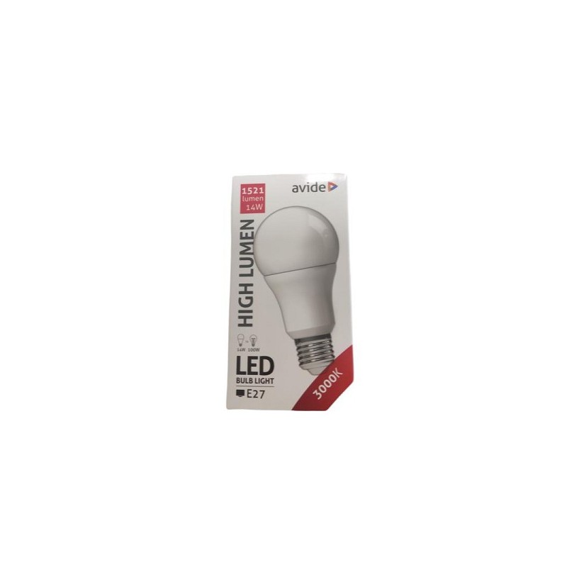 Avide Lampe globe LED E27 14W 3000K blanc chaud 1521 lumen A+