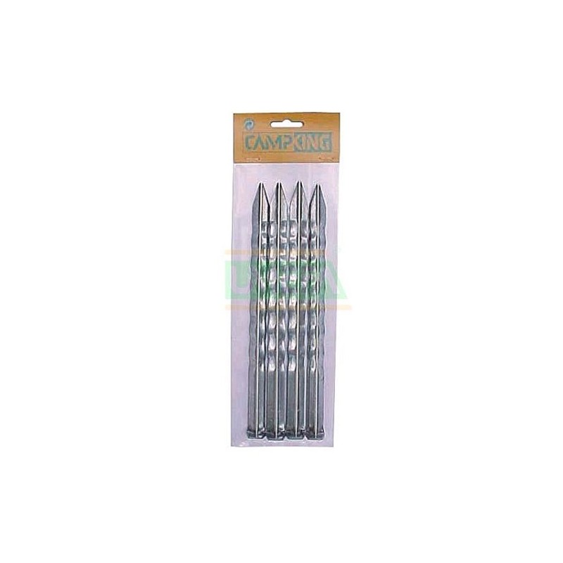 CampKing Piquet de tente dentelé 24 cm paquet de 4 pièces