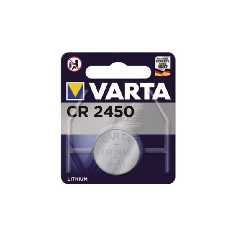 Piles bouton Varta lithium CR2450 3V