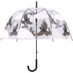 Esschert Design Paraplu transparant 2 zijdig vogel