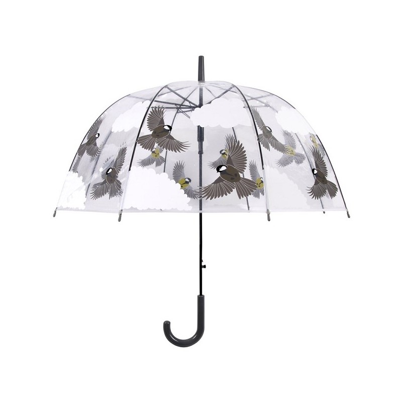 Esschert Design Paraplu transparant 2 zijdig vogel