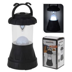 Lampe de camping noire avec 11 LED 25 lumen dia8,5x14,5cm
