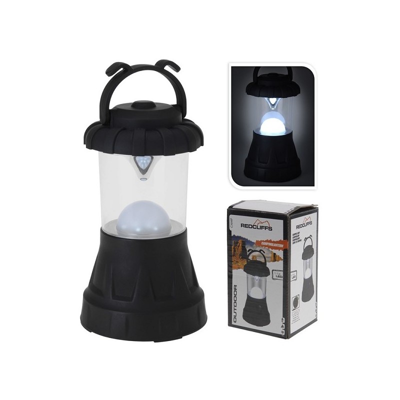 Lampe de camping noire avec 11 LED 25 lumen dia8,5x14,5cm