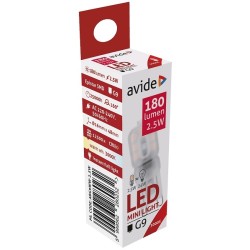 Lampe LED Avide G9 2,5W Blanc chaud 3000K (180 lumens) ABG9WW-2.5W