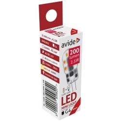 Avide LED lamp G4 2.5W WW 3000K (200 lumen) ABG4WW-2.5W
