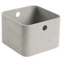 Curver Boîte de rangement en béton XS 3 litres en plastique 17x17x12cm