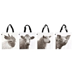 Esschert Design Bag animaux de la ferme n/b L