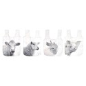 Esschert Design Sac pliable animaux de la ferme n/b