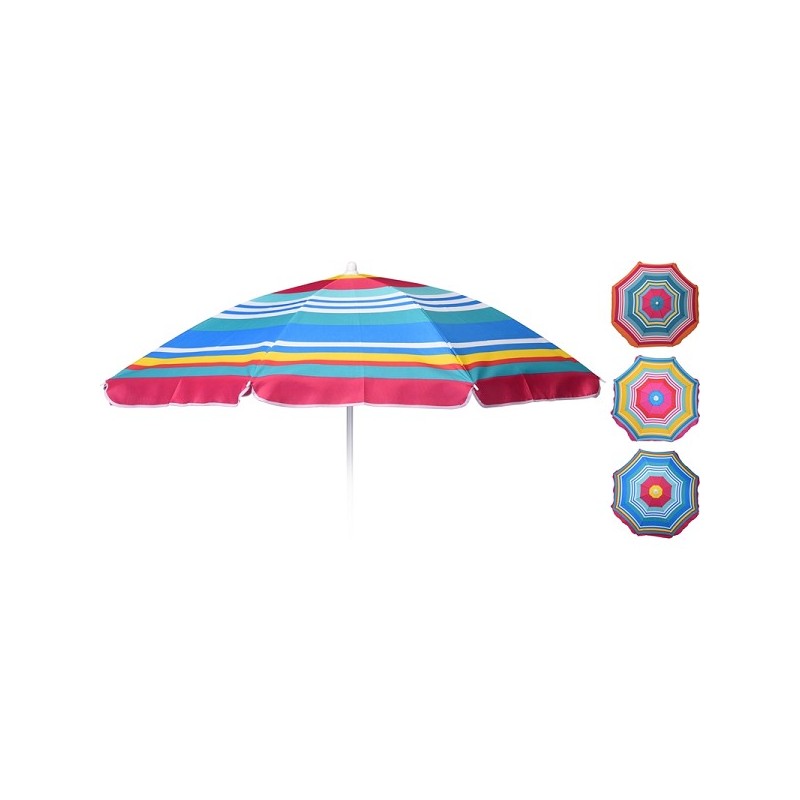 Parasol Ø143cm disponible en différentes couleurs.