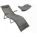 Calypso opvouwbaar ligbed metaal/textilene 173x63x65cm