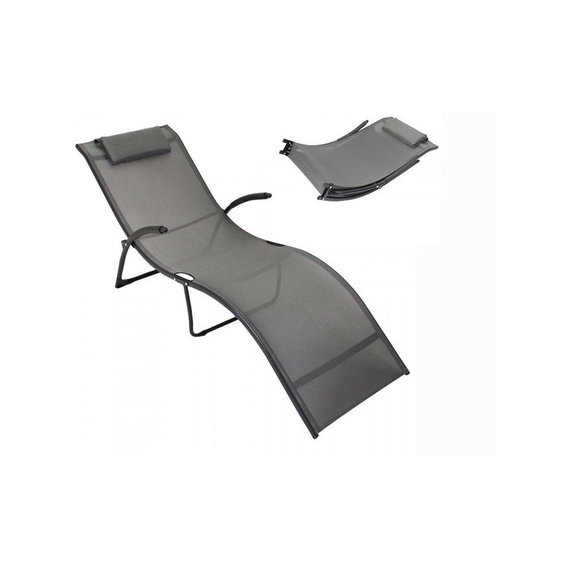 Calypso opvouwbaar ligbed metaal/textilene 173x63x65cm