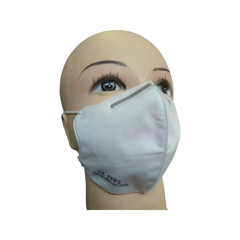 Mondneusmaskers FFP2 model KN95 met neusclip (uitwasbaar) in zip-lock bag met 10 maskers gecertificeert