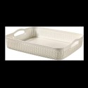 Curver panier tricot A4 4,5L 35x27x7cm blanc cassé