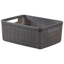 Curver Panier en jute S 5 litres Gris foncé 26,5x20x10,5cm