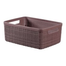 Curver Panier en jute S 5 litres Poivre 26,5x20x10,5cm