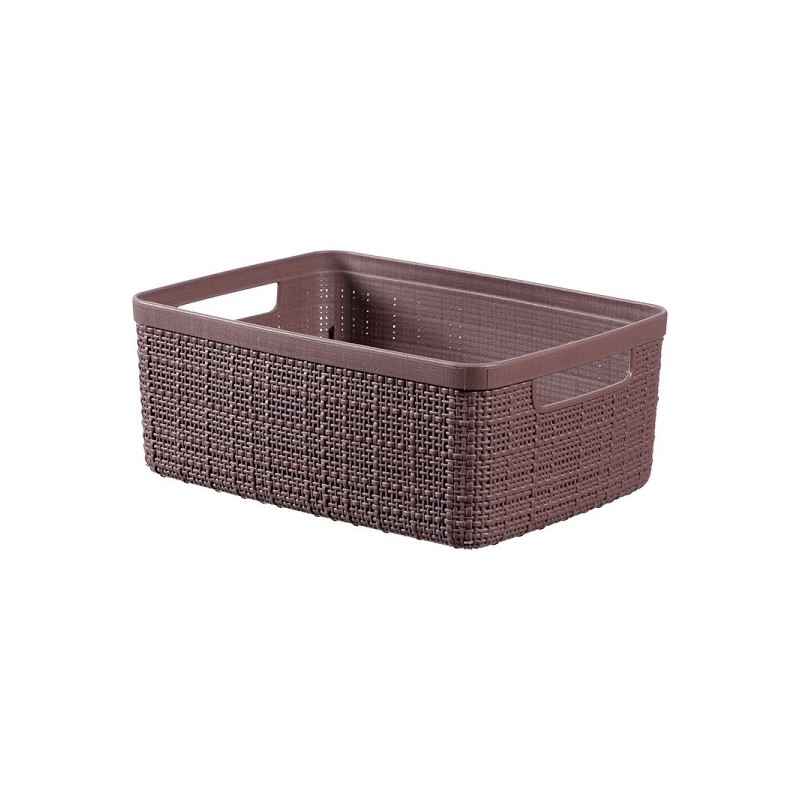 Curver Panier en jute S 5 litres Poivre 26,5x20x10,5cm