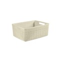 Curver Panier en jute M 12 litres Offwhite 36x28x14,5cm