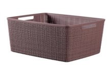 Curver Panier en jute L 20 litres Poivre 36x28x23cm