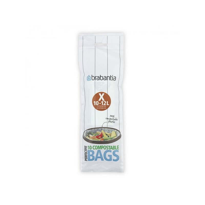Brabantia PerfectFit composteerbare 10-12 liter vuilniszakken X rol a 10 zakken