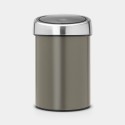 Brabantia Touch bin poubelle 3L Platine