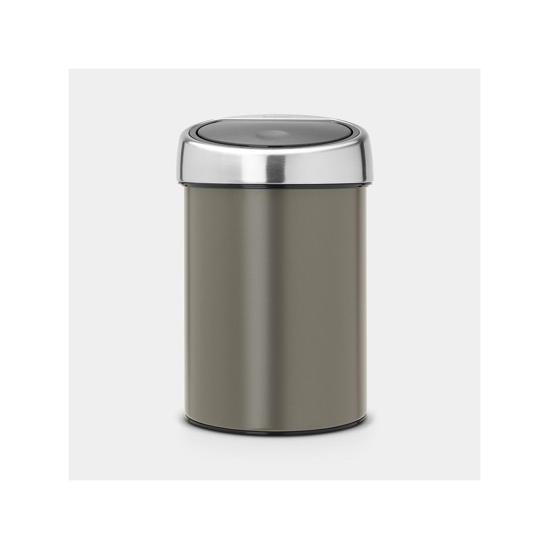 Brabantia Touch bin poubelle 3L Platine