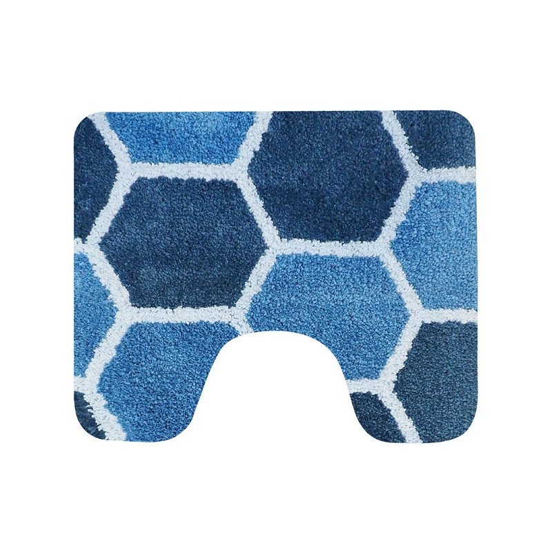 Tapis de toilette Rennes 60x50cm bleu