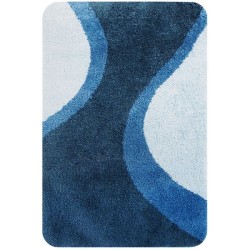 Metz Tapis de bain 60x90cm bleu