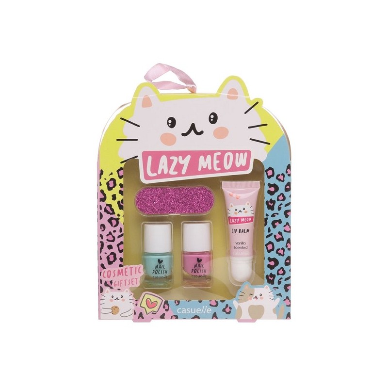 Set de maquillage Lazy Meow 4 pièces