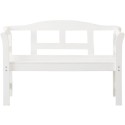 Banc de jardin Friesenbank bois de pin FSC 113x40x75cm blanc