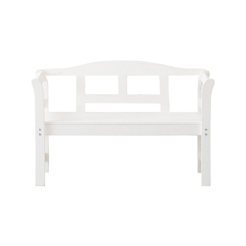 Banc de jardin Friesenbank bois de pin FSC 113x40x75cm blanc