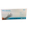 TPE Wegwerphandschoenen latex vrij 100 stuks maat S blauw