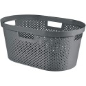 Curver Infinity Dots wasmand recycled 40 liter antraciet 59x39x26cm
