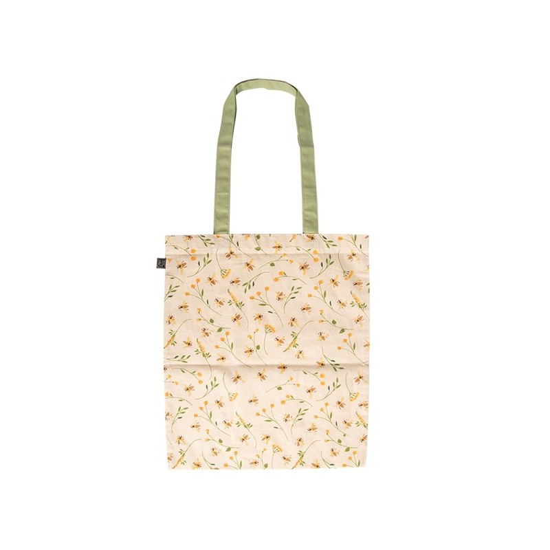 Esschert Design Sac shopping avec imprimé abeille 38x44cm