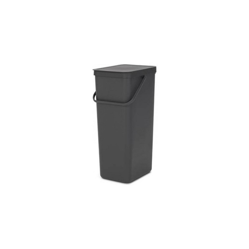 Brabantia Sort & Go afvalemmer 40L grijs