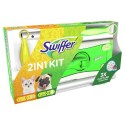 Kit Swiffer Nettoyant pour sols, lingettes sèches pour sols et recharge Duster Plus. Idéal pour les animaux de compagnie